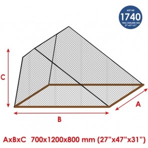 Waterline Muskietennet ingang 120x70x80cm