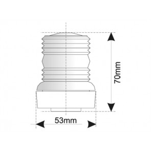 Toplicht zwart 12V/10W/360gr