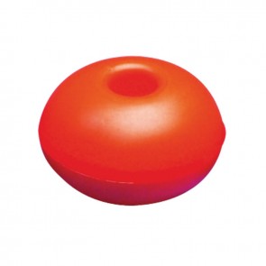 Lalizas surface float w/hole, round, 50mm orange