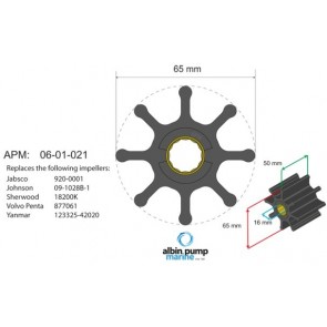 Albin Premium Impeller kit nr. 06-01-021