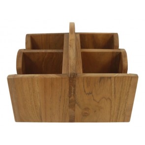 Eude Mok/bekerhouder quattro met handvat 20x21x15cm