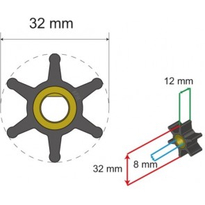 Albin Premium Impeller kit nr. 06-01-001