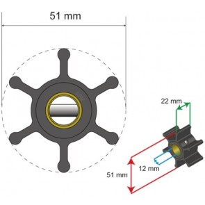 Albin Premium Impeller kit nr. 06-01-005