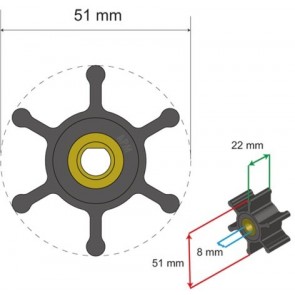 Albin Premium Impeller kit nr. 06-01-009