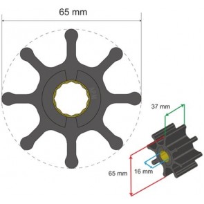 Albin Premium Impeller kit nr. 06-01-017