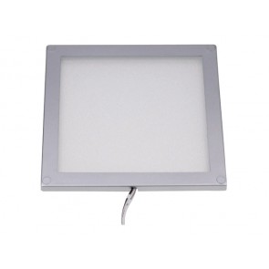 Talamex led opbouw plafonniere zilver vierkant 100x100mm