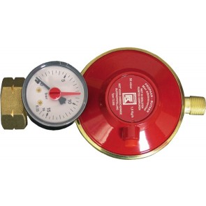 Talamex Gasdrukregelaar shell/combi 30mbar manometer met Â¼ l bu