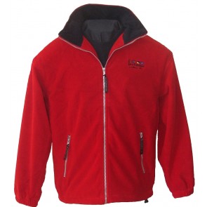 Windstop fleece jack Borkum Dry Fashion rood