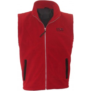 Windstop fleece bodywarmer Norderney Dry Fashion rood