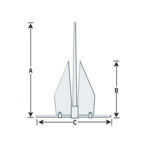 Fortress FX-23 aluminium anker 39-45 ft