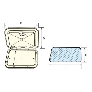 Lalizas TOP LINE dekluik - 270x375mm - grijs