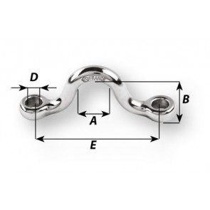 Wichard Dekbeugel HR RVS 4 mm